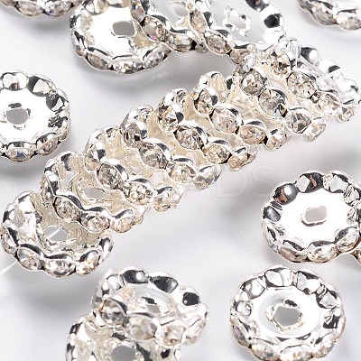 Grade A Brass Rhinestone Spacer Beads RSB160NF-01-1