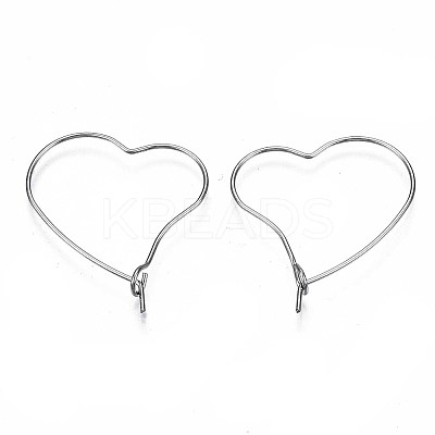 304 Stainless Steel Hoop Earring Findings X-STAS-S117-010B-01-1