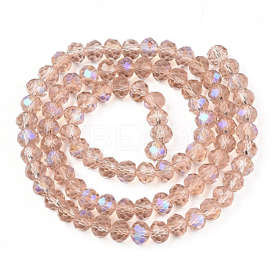 Electroplate Glass Beads Strands EGLA-A034-T3mm-L22-1