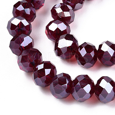 Electroplate Glass Beads Strands EGLA-A034-T2mm-A28-1
