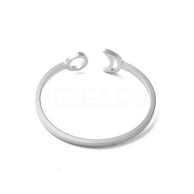 Non-Tarnish 304 Stainless Steel Open Rings LS-STAS-R226-07P-1