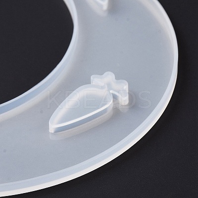 DIY Animal on the Crescent Moon Big Pendant Silhouette Silicone Molds LS-DIY-F125-02-1