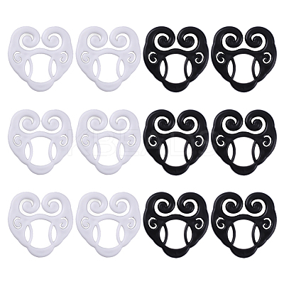 12Pcs 2 Colors Plastic Shirt Cinch Clip for Women Clothing KY-ME0001-06-1