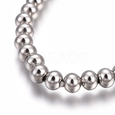 Tarnish Resistant 201 Stainless Steel Stretch Bracelets BJEW-F363-01P-1