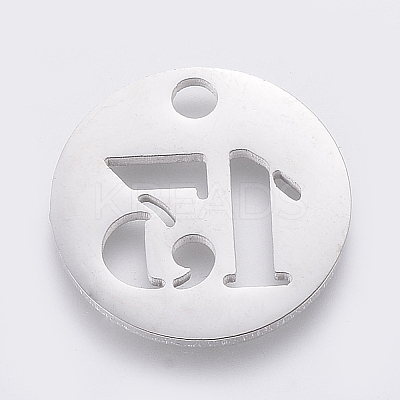 Non-Tarnish 304 Stainless Steel Pendants STAS-F233-13-P-1