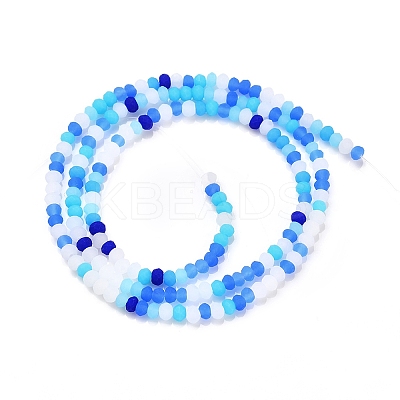 Faceted Glass Beads Strands X-GLAA-F106-B-F07-1
