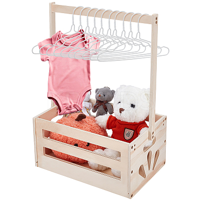 1 Bag Wooden Storage Box for Baby Products DJEW-UN0001-06-1
