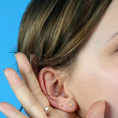 5Pairs 925 Sterling Silver Ear Stud Findings FIND-GO0002-66RG-1