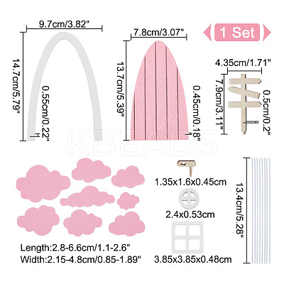 Wood Craft Supplies AJEW-WH0348-265B-1