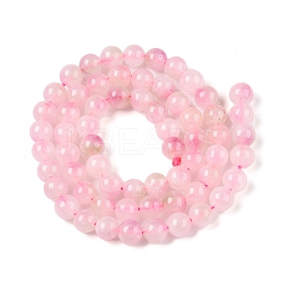 Dyed Natural White Jade Beads Strands G-T138-6mm-210-20-1