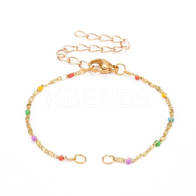 Enamel Bracelet Makings AJEW-JB00972-02-1