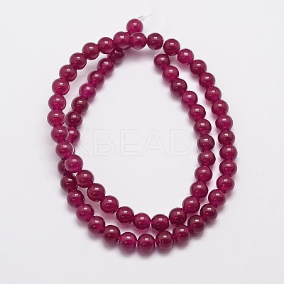 Natural & Dyed Malaysia Jade Bead Strands G-A146-6mm-A15-1