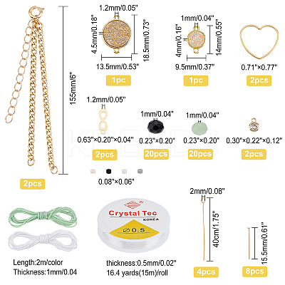 DIY Charm Bracelet Making Kits DIY-AR0002-47-1