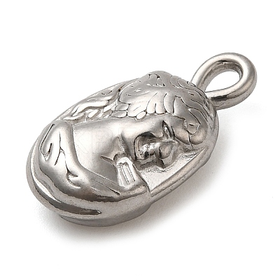 304 Stainless Steel Pendants STAS-M070-09P-1