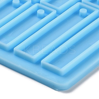 Rectangle Shape Holographic Pendant DIY Silicone Mold LS-DIY-K063-07-1