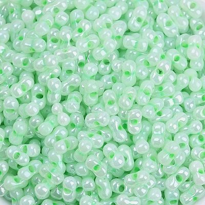 Opaque Colours Luster Glass Seed Beads SEED-K010-04C-1
