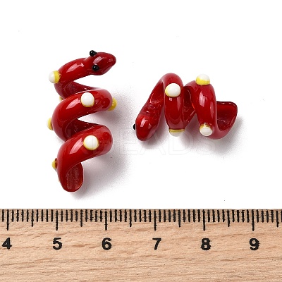 Handmade Lampwork Enamel Beads LAMP-K039-35D-1