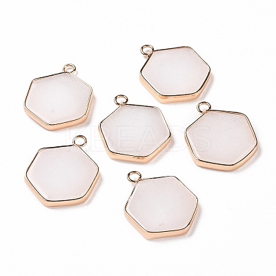 Natural White Jade Pendants G-G990-06KCG-1