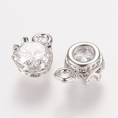 Brass Rhinestone Charms LS-RB-E507-02P-1