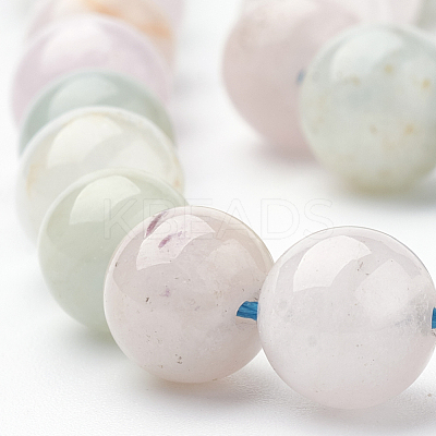 Natural Morganite Beads Strands G-S279-07-8mm-1