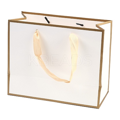 Rectangle Paper Bags with Rope Handles LS-CARB-L011-02B-01-1