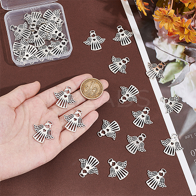 30Pcs Tibetan Style Alloy Pendants TIBEP-UN0001-14-1