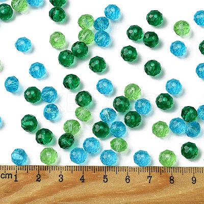 3 Colors Transparent Glass Beads EGLA-TZ0001-02B-1