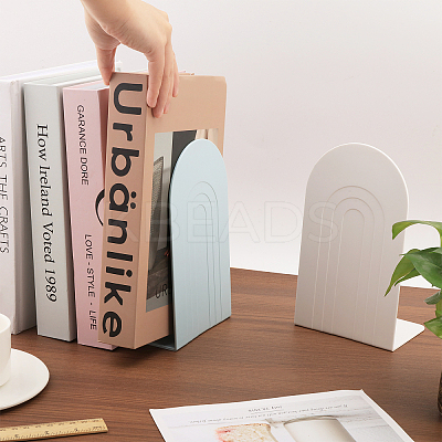 4Pcs 2 Colors Plastic Bookend Display Stands AJEW-CA0004-09-1