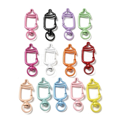 Spray Painted Alloy Swivel Clasps FIND-M008-01-1