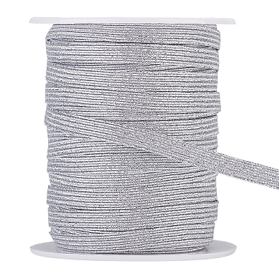 Flat Polyester Metallic Elastic Cord OCOR-BC0009-40A-02-1