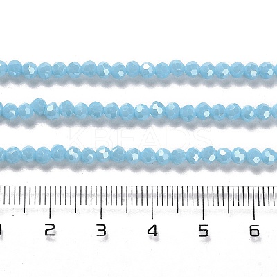 Electroplate Opaque Glass Beads Strands EGLA-A035-P3mm-A08-1