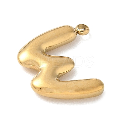 304 Stainless Steel Initial Pendants STAS-S186-12W-G-1
