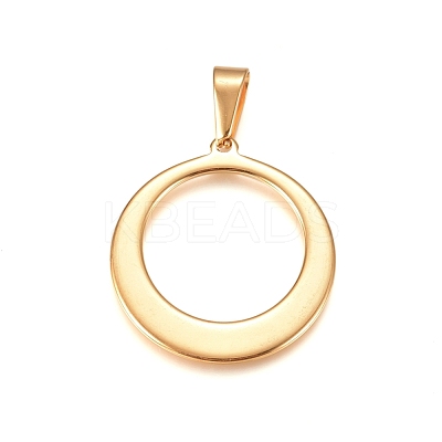 304 Stainless Steel Pendants STAS-I135-36G-1