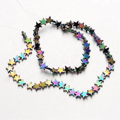 Electroplate Non-magnetic Synthetic Hematite Bead Strands G-F300-24C-02-1