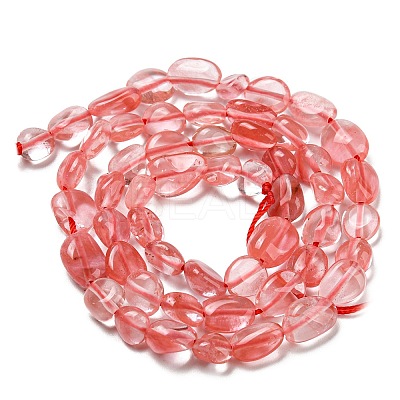 Cherry Quartz Glass Beads Strands G-P497-01A-10-1