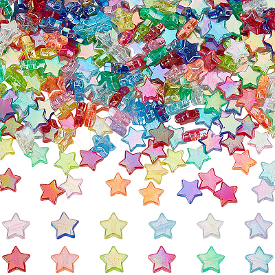 900Pcs 12 Styles Eco-Friendly Transparent Acrylic Beads OACR-PA0001-03-1