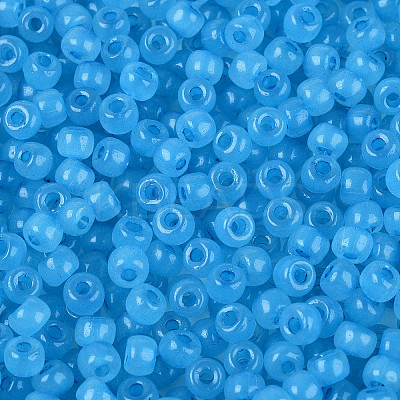6/0 Transparent Inside Colours Glass Seed Beads SEED-N008-08F-1