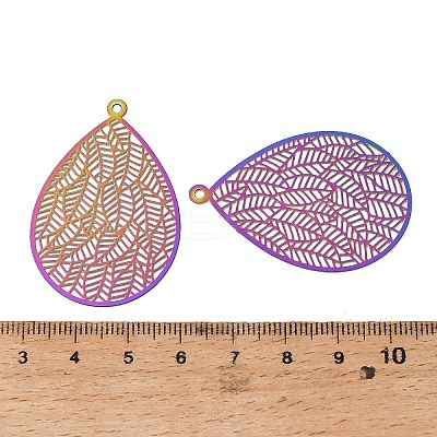 201 Stainless Steel Filigree Pendants SA-CBA7F03-01-1