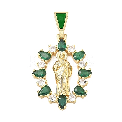 Religion Brass Pave Cubic Zirconia Pendants CU-CBA83A6-01A-G02-1