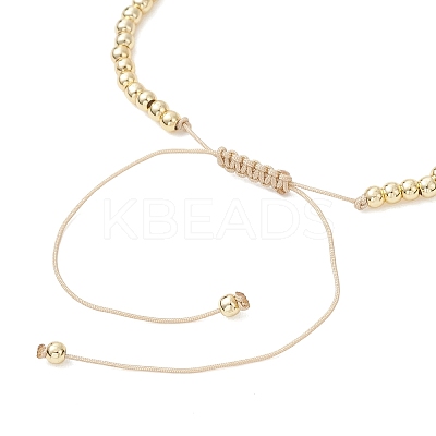 Natural Mixed Gemstone & Cultured Freshwater Pearl & Brass Beads Braided Bead Bracelets for Women BJEW-JB13203-1