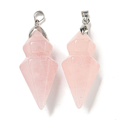 Natural Mixed Stone Pointed Pendants G-F766-08AS-1