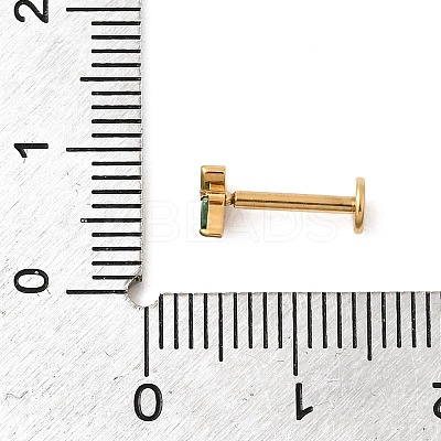 F136 Titanium Pave Cubic Zirconia Fruit Internally Threaded Labrets ME-CBA9828-06B-G-1