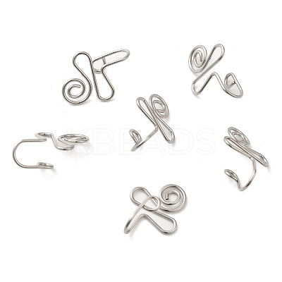 Non-Tarnish 316 Surgical Stainless Steel Clip on Nose Rings STAS-P336-09G-P-1