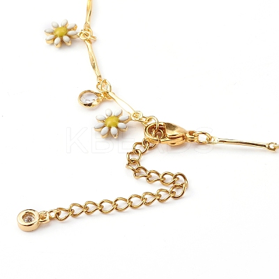 Brass Enamel Pendant Necklaces NJEW-JN03322-1
