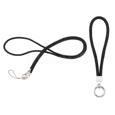 2Pcs 2 Styles Zinc Alloy Resin Universal Cell Phone Strap Crossbody Neck Strap Phone Charms AJEW-CP0008-93B-1