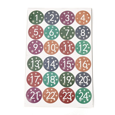 Christmas Advent Calendar Stickers DIY-L050-A06-1