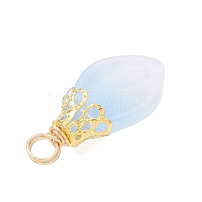 Imitation Jade Glass Pendants PALLOY-JF05025-02-1