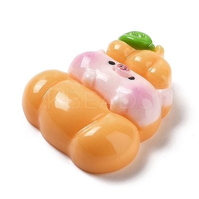 Pig Theme Opaque Resin Cabochons LS-RESI-I057-A07-1