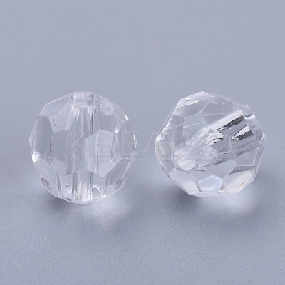 Transparent Acrylic Beads X-TACR-Q257-6mm-V01-1