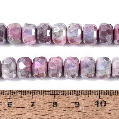 Anti-Tarnish Electroplate Glass Beads Strands GLAA-T025-10mm-11K-1